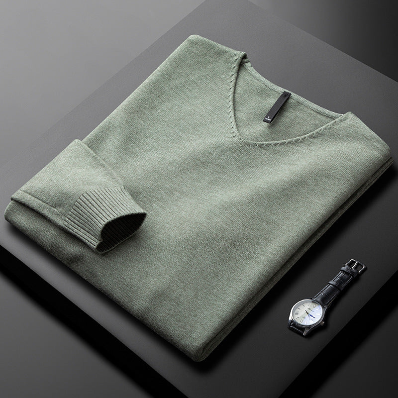 MANSSINO™ | Men's V-Neck Fine Fibre Pullover