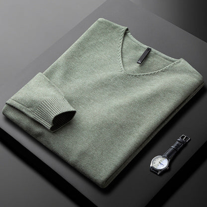 MANSSINO™ | Men's V-Neck Fine Fibre Pullover