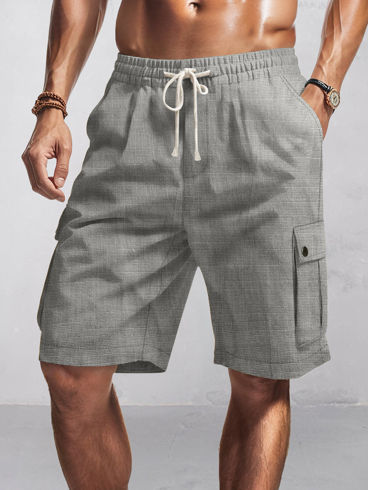 MANSSINO™ | Men's Multi-Pocket Drawstring Cargo Shorts