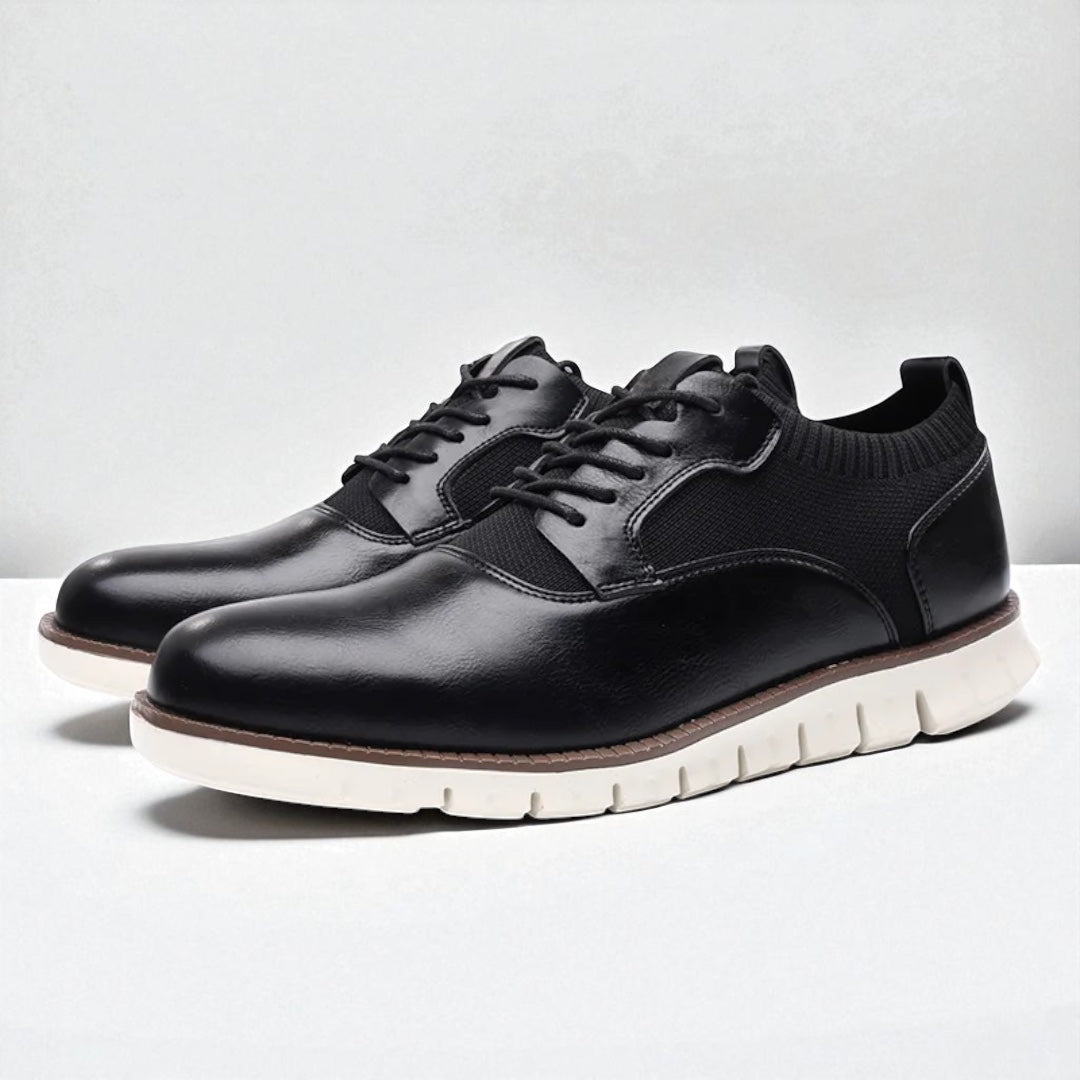 MANSSINO™ | Men's Hybrid Knit-Panel Derby Shoe