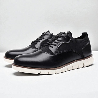 MANSSINO™ | Men's Hybrid Knit-Panel Derby Shoe