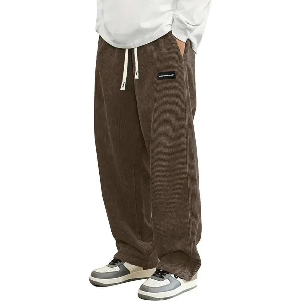 MONVIEL | Unisex Wide-Leg Corduroy Trousers
