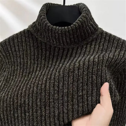 MANSSINO™ | Men's Dense Knit Fitted Turtleneck
