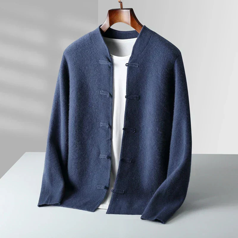 MONVIEL | Classic Stand-Collar Cardigan