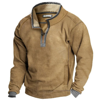 MANSSINO™ | Men's Fleece-Lined Half-Zip Winter Pullover