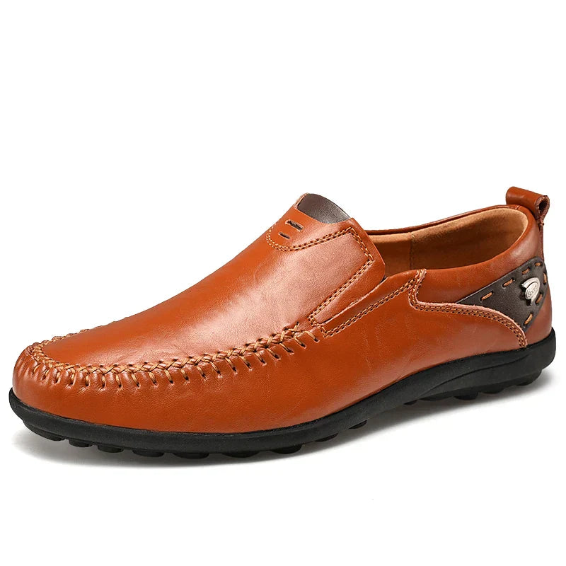 MANSSINO™ | Men's Hand-Stitched Leather Slip-On
