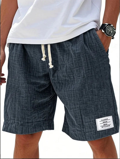 MANSSINO™ | Men's Slub-Texture Linen Drawstring Shorts