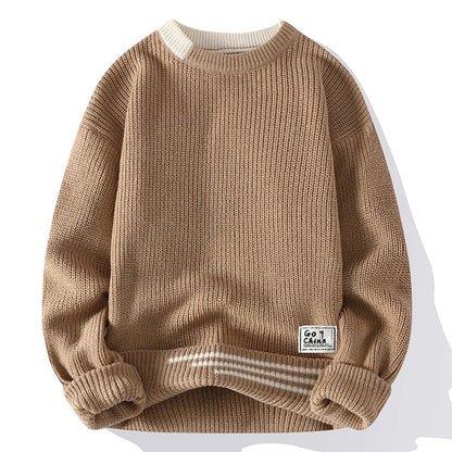 MANSSINO™ | Color-Block Crew Neck Pullover