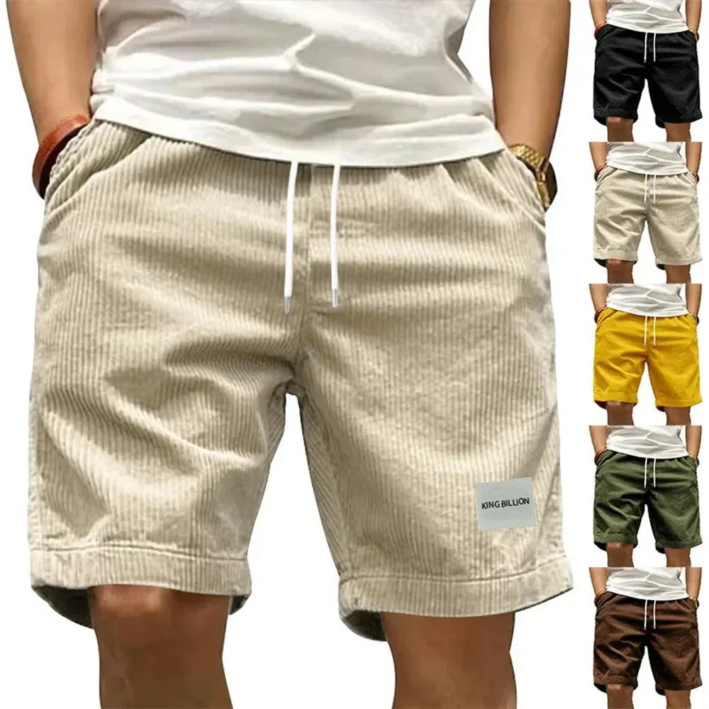 Ziven™ | Short Cargo Rétro en Velours Côtelé