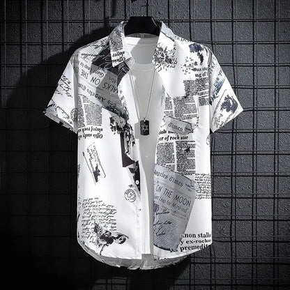 MONVIEL™ | Men's Printed Short-Sleeve Shirt