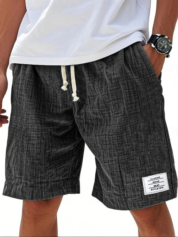 MANSSINO™ | Men's Slub-Texture Linen Drawstring Shorts