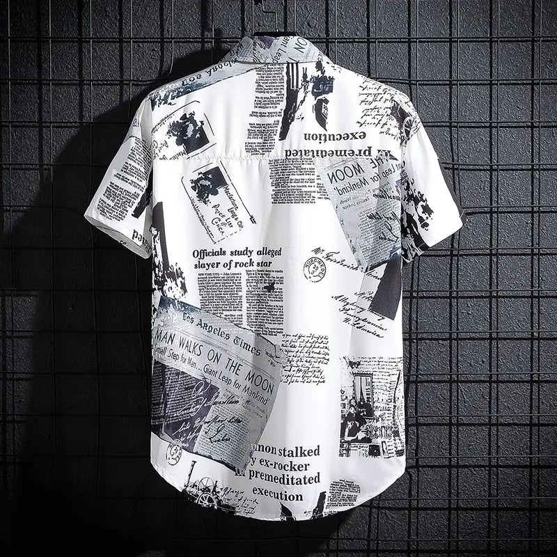 MONVIEL™ | Men's Printed Short-Sleeve Shirt