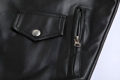MONVIEL | Mens Leather Biker Jacket