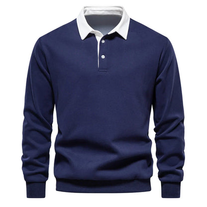 MANSSINO™ | Men's Cotton Polo Sweatshirt