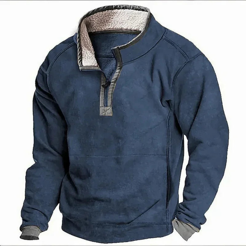 MANSSINO™ | Men's Fleece-Lined Half-Zip Winter Pullover
