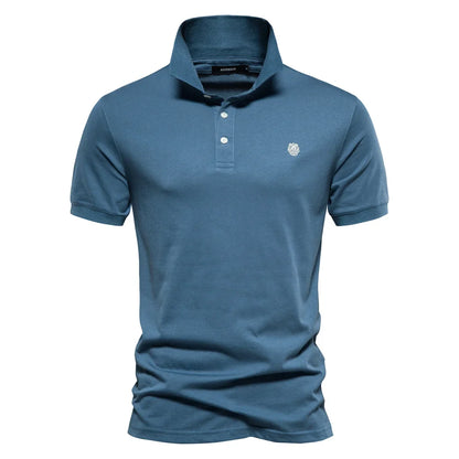 MONVIEL™ | Men's Embroidered Cotton Polo