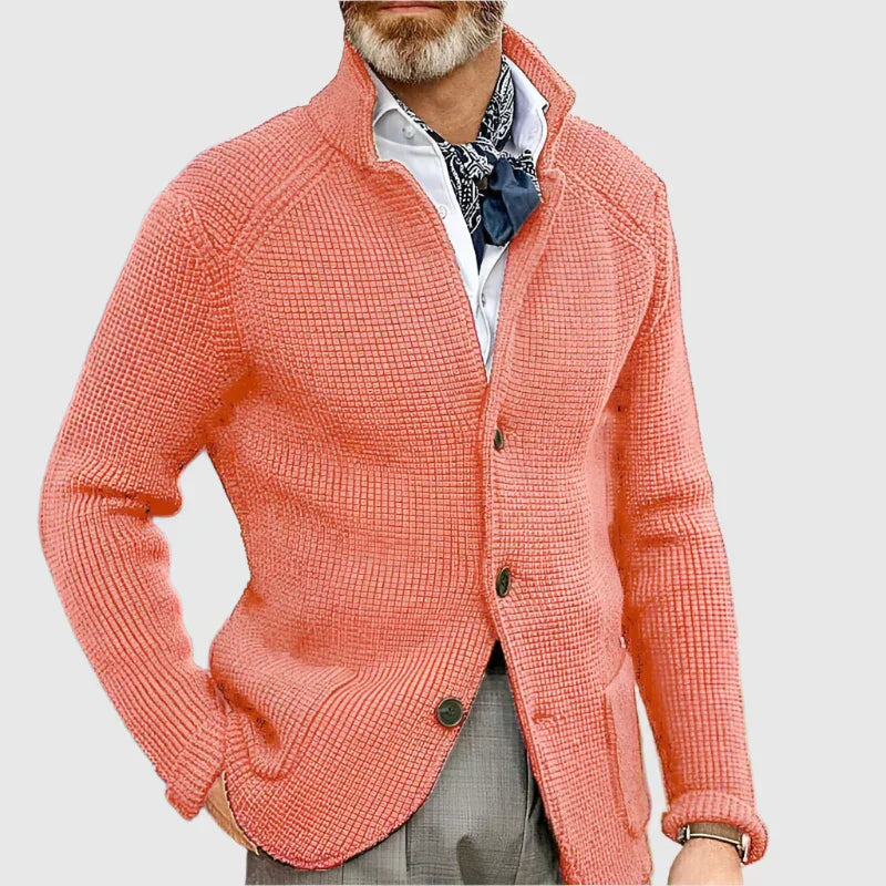 MONVIEL™ | Military-Knit Button Cardigan
