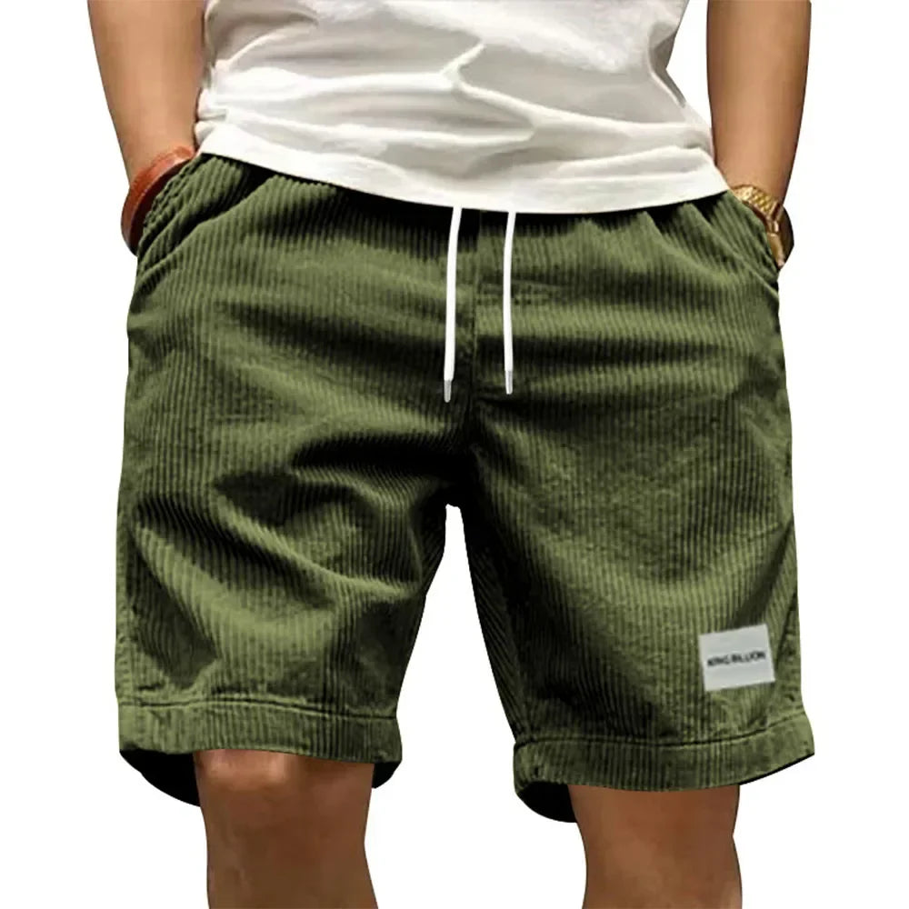 Ziven™ | Short Cargo Rétro en Velours Côtelé