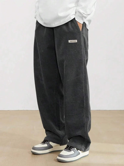 MONVIEL™ | Men's Wide-Leg Corduroy Drawstring Trousers
