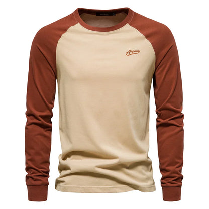 MONVIEL™ | Men's Raglan Long-Sleeve Cotton Tee