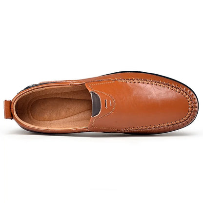 MANSSINO™ | Men's Hand-Stitched Leather Slip-On