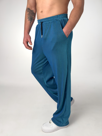 MANSSINO™ | Men's Lightweight Pinstripe Drawstring Trousers