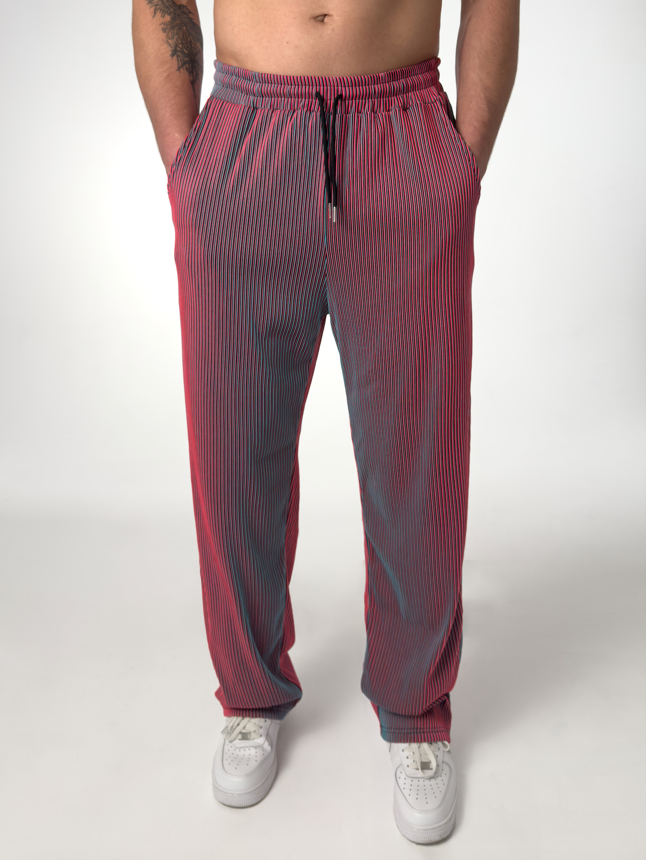 MANSSINO™ | Men's Lightweight Pinstripe Drawstring Trousers