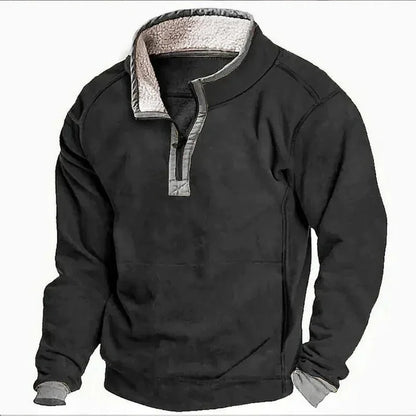 MANSSINO™ | Men's Fleece-Lined Half-Zip Winter Pullover