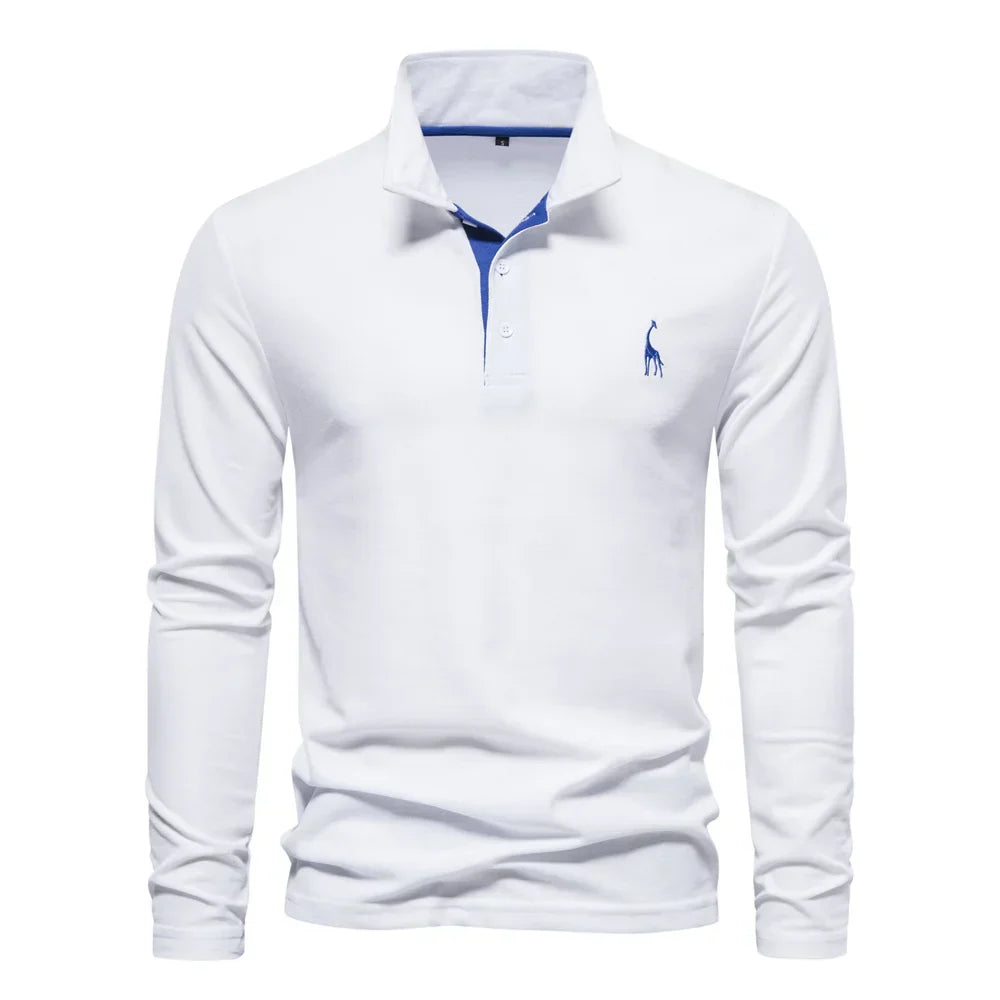 MANSSINO™ | Men's Embroidered Polo Collar Pullover