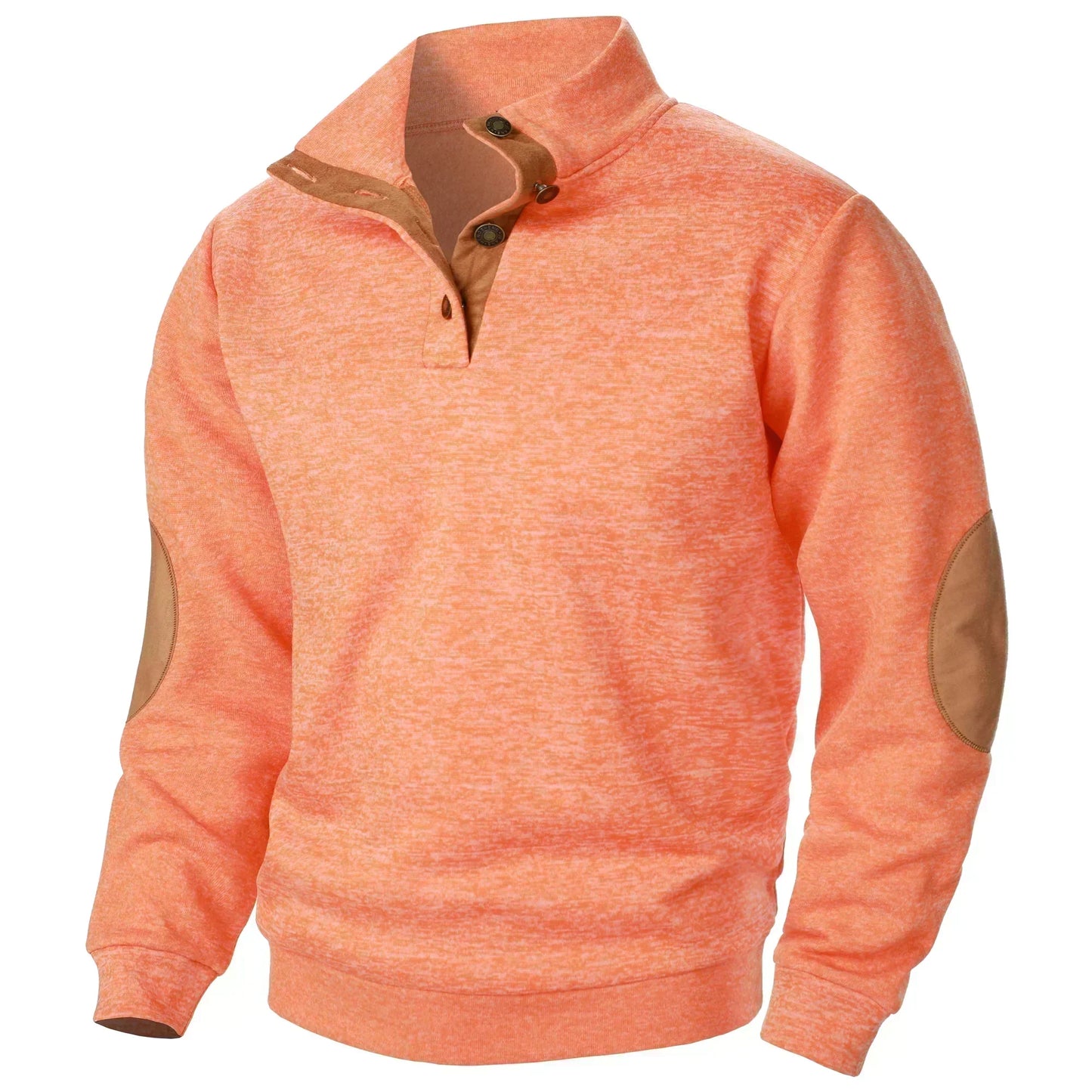 Maël™ | Pull homme col montant boutonné