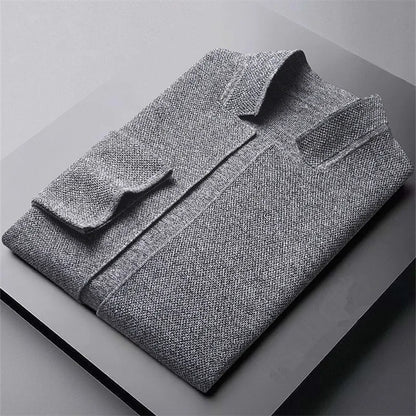 MANSSINO™ | Men's Textured Wool Knit Cardigan