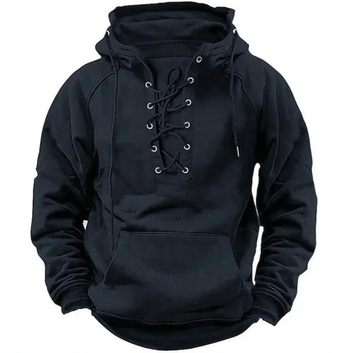 MANSSINO™ | Lace-Up Fleece Winter Hoodie