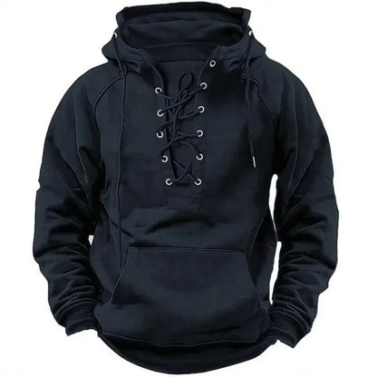 MANSSINO™ | Lace-Up Fleece Winter Hoodie