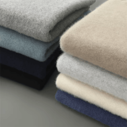 MANSSINO™ | Men's Fine Knit Mock-Neck Pullover