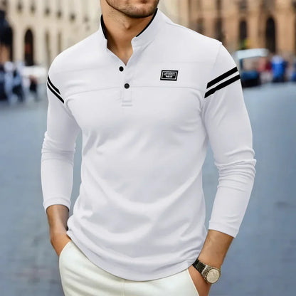MONVIEL™ | Modern Long Sleeve Henley Top