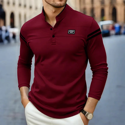 MONVIEL™ | Modern Long Sleeve Henley Top