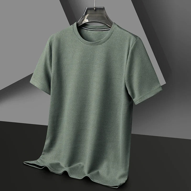 MONVIEL™ | Men's Waffle-Knit Crew Neck T-Shirt