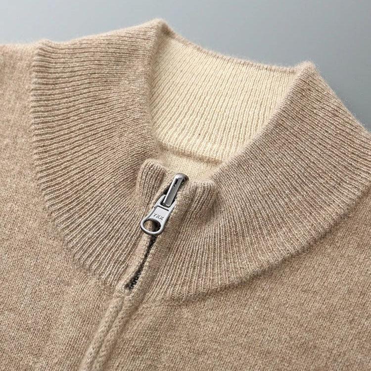 MANSSINO™ | Full-Zip Fine Knit Cardigan