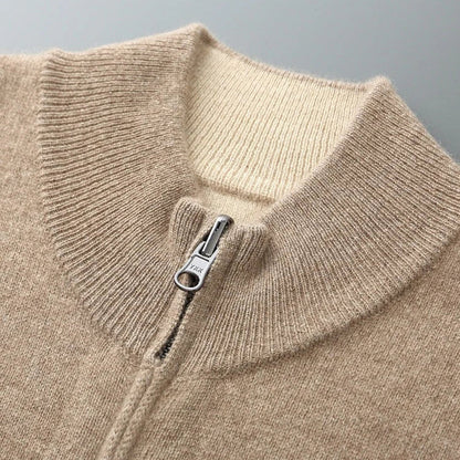MANSSINO™ | Full-Zip Fine Knit Cardigan