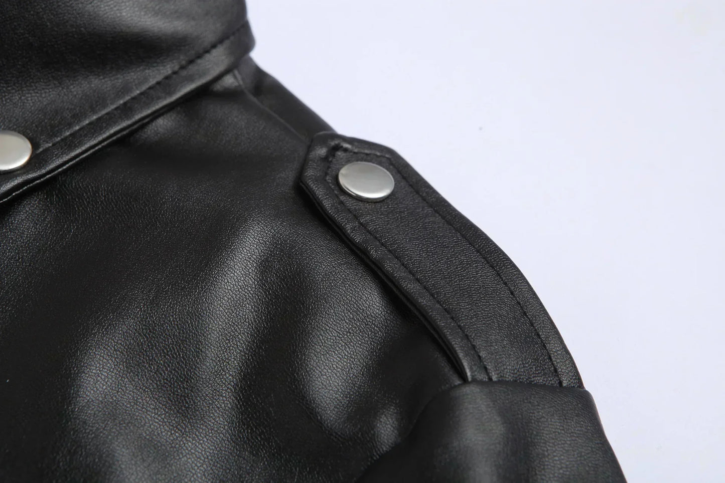MONVIEL | Mens Leather Biker Jacket