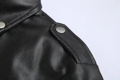 MONVIEL | Mens Leather Biker Jacket