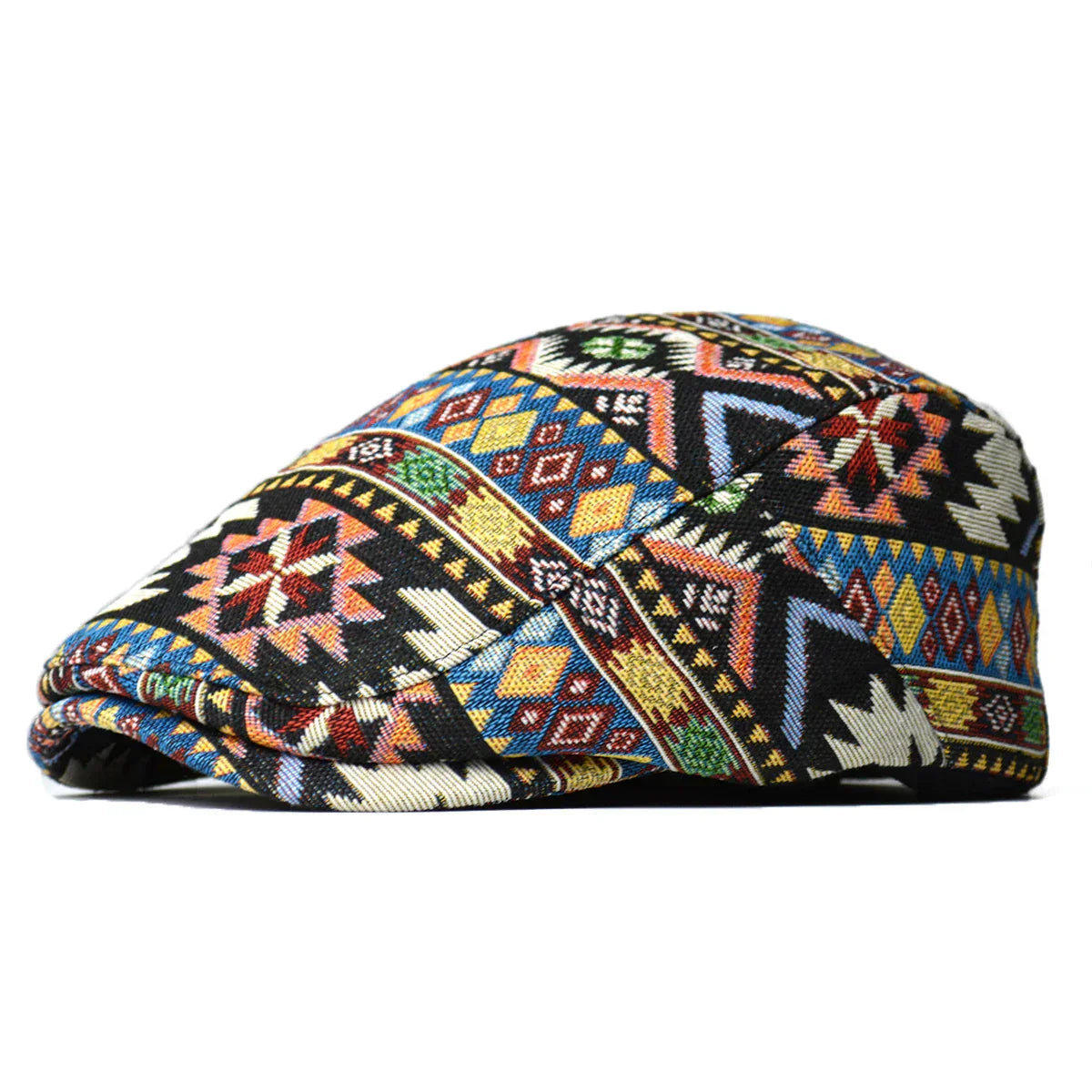 MONVIEL | Vintage Printed Flat Cap