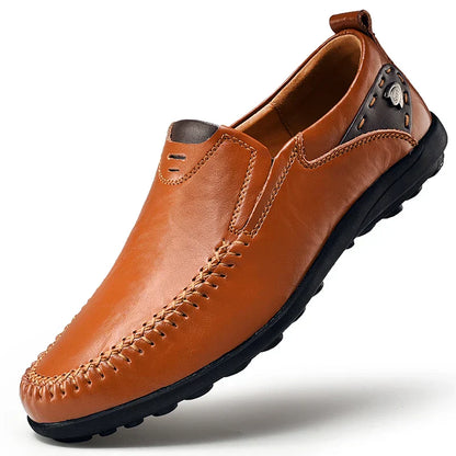 MANSSINO™ | Men's Hand-Stitched Leather Slip-On