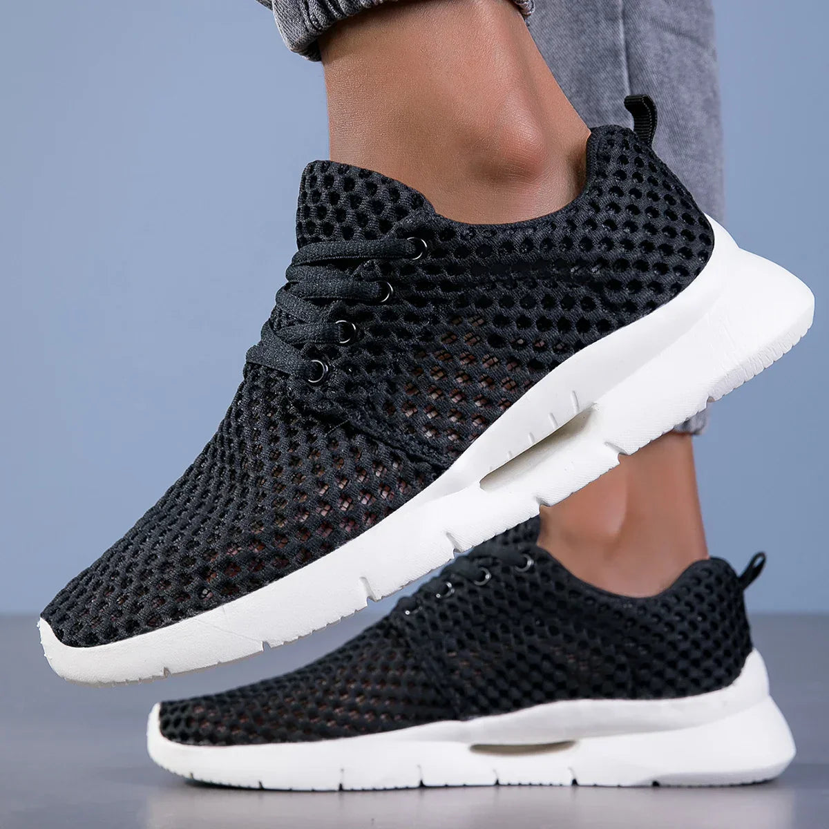 MANSSINO™ | Men's Open-Mesh Lace-Up Walking Sneaker
