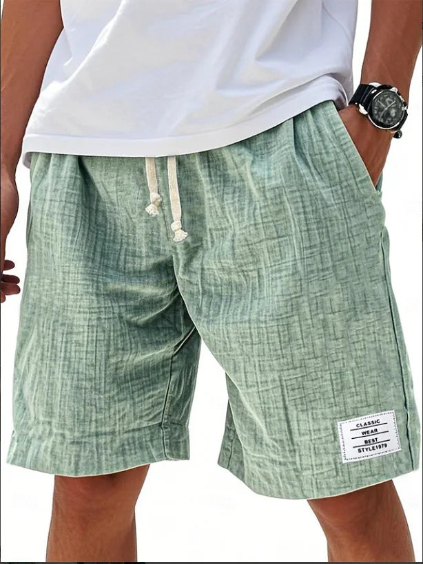 MANSSINO™ | Men's Slub-Texture Linen Drawstring Shorts