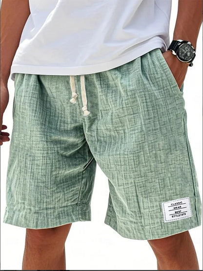MANSSINO™ | Men's Slub-Texture Linen Drawstring Shorts