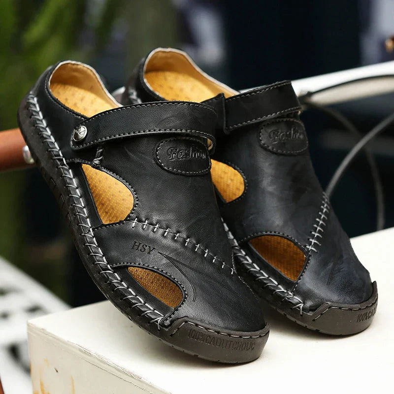 MANSSINO™ | Men's Hand-Stitched Closed-Toe Summer Sandal