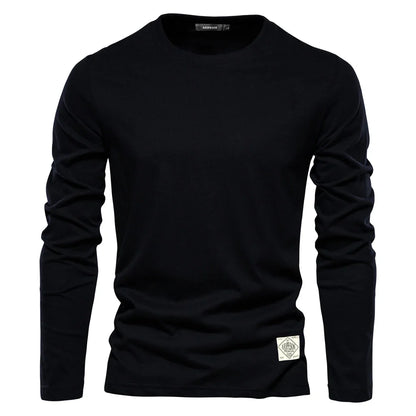 MONVIEL™ | Men's Long-Sleeve Cotton T-Shirt