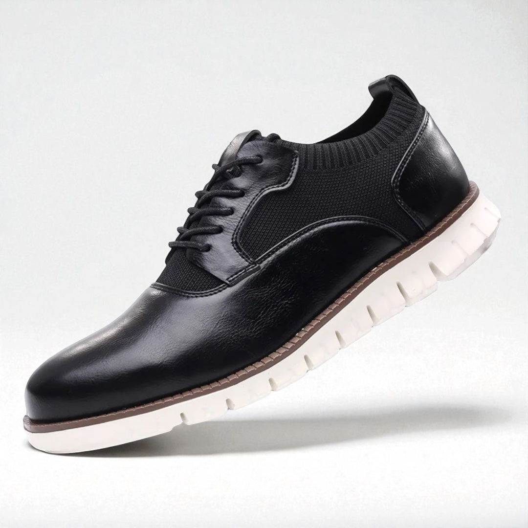 MANSSINO™ | Men's Hybrid Knit-Panel Derby Shoe