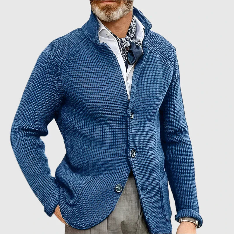 MONVIEL™ | Military-Knit Button Cardigan